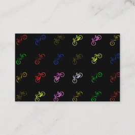 Verkleurde fietsen visitekaartje