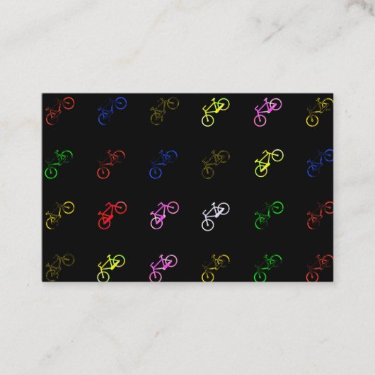 Verkleurde fietsen visitekaartje (Voorkant)