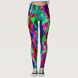 Verkleurde gebogen driehoeken of rimpels, donkerst leggings