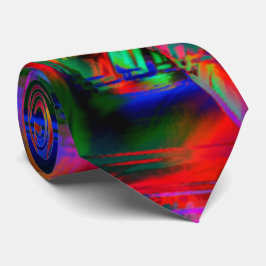 Verkleurde gekleurde vierkanten met 'verkeerde pen stropdas