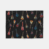 Verkleurde gitaren fleece deken (Voorkant (Horizontaal))