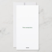 Verkleurde kerstboom met 8-bits videogame Style Feestdagenkaart (Achterkant)