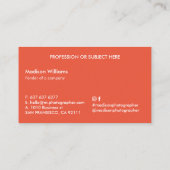 Verkleurde lijnen Stijlvol Trendy Modern Business  Visitekaartje (Achterkant)