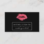 Verkleurde makreelpoeder | Makeup Artist | Kiss Visitekaartje (Voorkant)