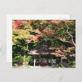 Verkleurde mannetjes- en rusthuisjes briefkaart (Voorkant / Achterkant)