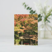 Verkleurde mannetjes- en rusthuisjes briefkaart (Staand voorkant)