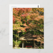 Verkleurde mannetjes- en rusthuisjes briefkaart (Voorkant / Achterkant)