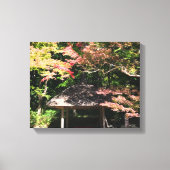 Verkleurde mannetjes- en rusthuisjes canvas afdruk (Voorkant)