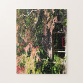 Verkleurde mannetjes- en rusthuisjes legpuzzel (Verticaal)