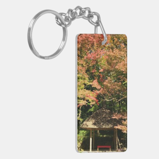 Verkleurde mannetjes- en rusthuisjes sleutelhanger (Voorkant Links)