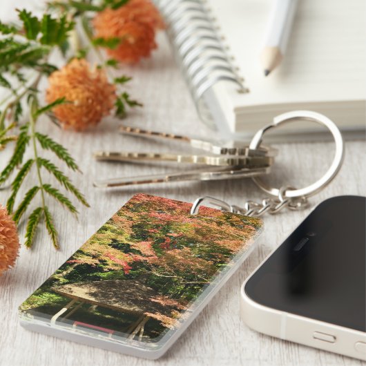 Verkleurde mannetjes- en rusthuisjes sleutelhanger (Voorkant Rechts)