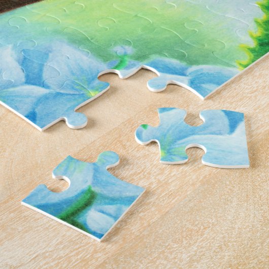 Verkleurde mantispuzzel legpuzzel (Zijkant)