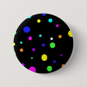 Verkleurde orbs-toets ronde button 5,7 cm