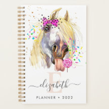 Verkleurde paarden met Lollipop Spiral Photo Plann