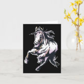 Verkleurde paardenrugleuning kaart (Gele Bloem)