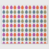 Verkleurde paaseieren cadeaupapier (Vlak)