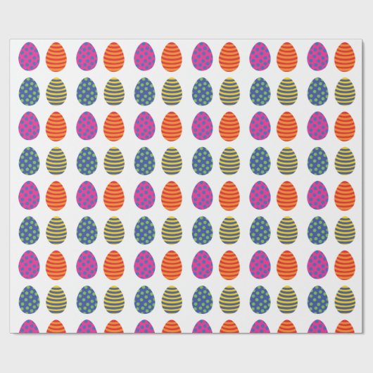 Verkleurde paaseieren cadeaupapier (Vlak)