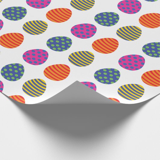 Verkleurde paaseieren cadeaupapier (Hoek)