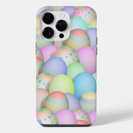 Verkleurde paaseieren iPhone hoesje (Achterkant)