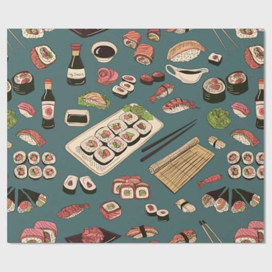 Verkleurde paddenstoelen en rollen naadloos, uitst cadeaupapier (Vlak)