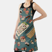 Verkleurde paddenstoelen en rollen naadloos, uitst schort (Insitu)