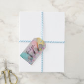 Verkleurde pasta-decorteermiddelen cadeaulabel (Met Touw)