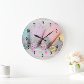 Verkleurde pasta-decorteermiddelen grote klok (Huis)