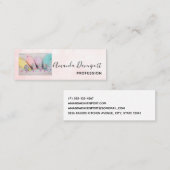 Verkleurde pasta-decorteermiddelen mini visitekaartje (Voorkant / Achterkant)