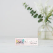 Verkleurde pasta-decorteermiddelen mini visitekaartje (Staand voorkant)