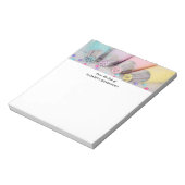 Verkleurde pasta-decorteermiddelen notitieblok (Linkerzijde)