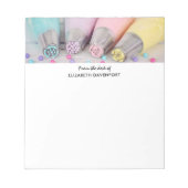 Verkleurde pasta-decorteermiddelen notitieblok (Voorkant)