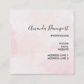 Verkleurde pasta-decorteermiddelen vierkante visitekaartje (Achterkant)