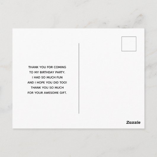 Verkleurde pasta-decorteerprogramma's Dank u wel Briefkaart (Achterkant)