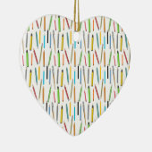 Verkleurde pencils artistieke penselen markeerteke keramisch ornament (Rechts)