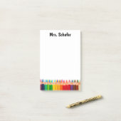 Verkleurde Pencils Post-it notities Post-it® Notes (Op bureau)