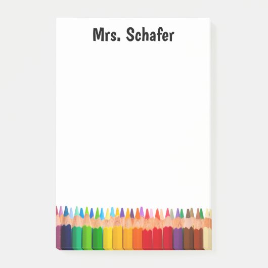 Verkleurde Pencils Post-it notities Post-it® Notes (Voorkant)