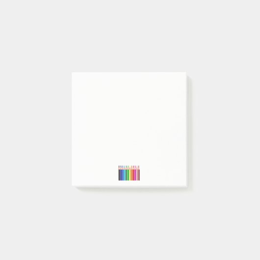 Verkleurde Pencils Post-it notities Post-it® Notes (Voorkant)