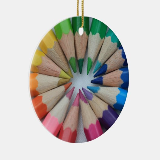 Verkleurde Pencils-versiering Keramisch Ornament (Rechts)