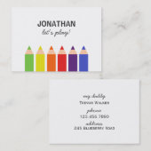 Verkleurde penningkaart voor afspeeldatum contactkaartje (Voorkant / Achterkant)