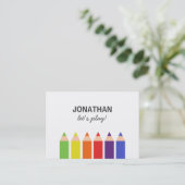 Verkleurde penningkaart voor afspeeldatum contactkaartje (Staand voorkant)