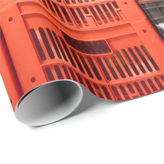 Verkleurde plastic opslagtanks cadeaupapier (Rol Hoek)