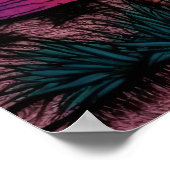 Verkleurde potloodblik van een verbluffende zonson poster (Hoek)