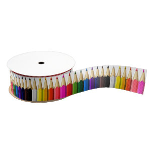 Verkleurde potlooddoos grosgrain lint