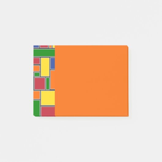 Verkleurde rechthoeken post-it® notes (Voorkant)