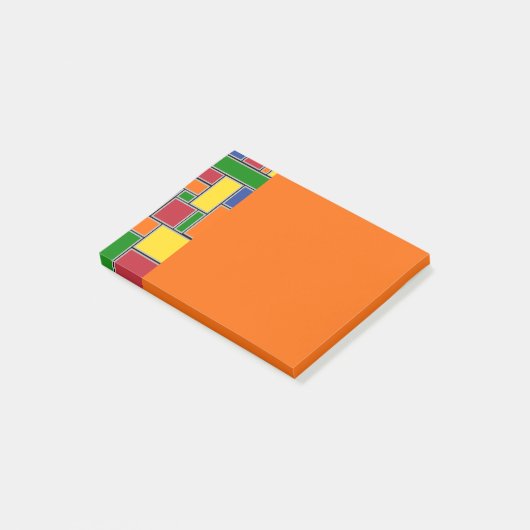 Verkleurde rechthoeken post-it® notes (Schuin)