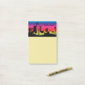 Verkleurde Skyline Dallas Post-it® Notes (Op bureau)
