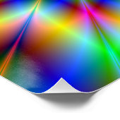 Verkleurde ster De Zazzle Perfect Poster (Hoek)