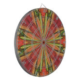 Verkleurde stralen dartbord (Voorkant Links)
