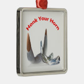 Verkleurde vierkant metalen ornament (Rechts)