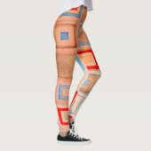 Verkleurde vierkanten leggings (Rechts)